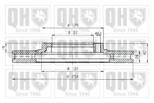 QUINTON HAZELL Тормозной диск BDC5167